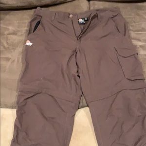 Lowe Alpine zip off cargo shorts/pants